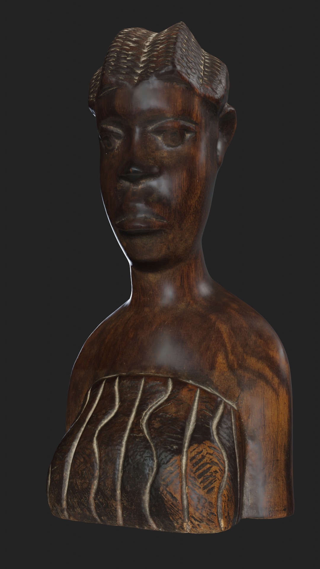 African wooden figurine preview image 1